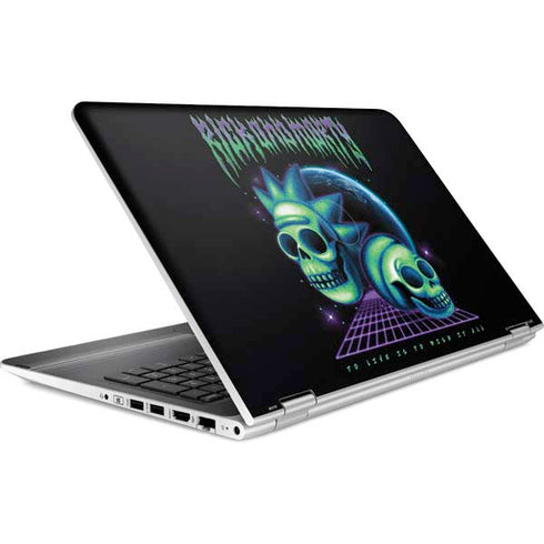 Adult Swim Rick and Morty Neon Skulls HP Pavilion Skin